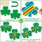 60 Set St. Patrick's Day Crafts for Kids Shamrocks Colorful Scratch with 30 Wooden Scratch Tools Green Shamrocks Hanging Craft Art Kit for Kids Gifts St. Patrick's Day Party School Favors